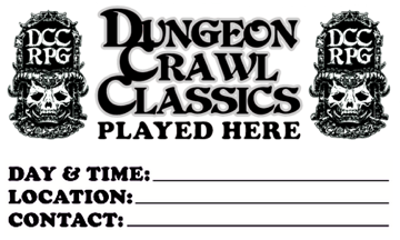 Dungeon Crawl Classics Played Here (index card-sized)