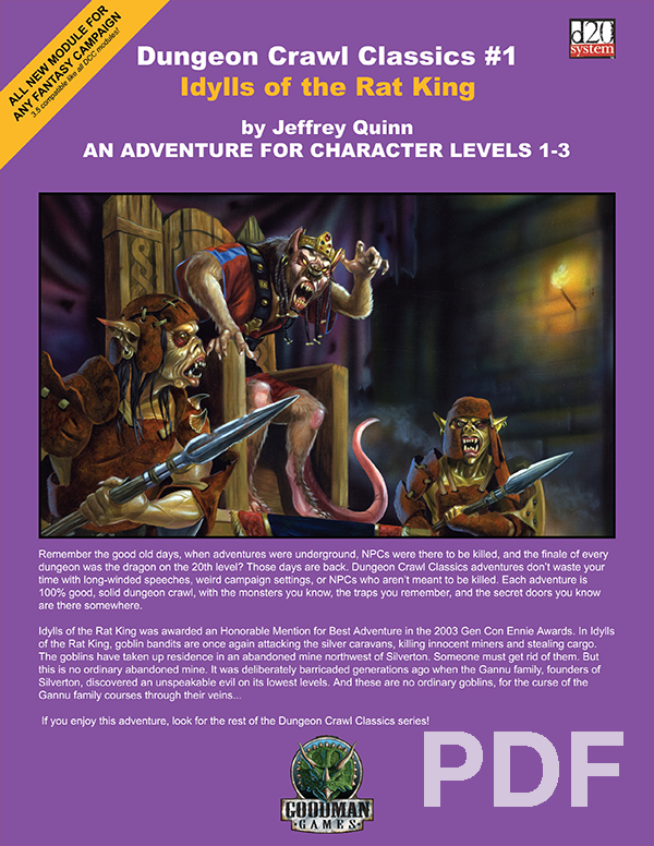 Cover of Dungeon Crawl Classics #1: Idylls of the Rat King