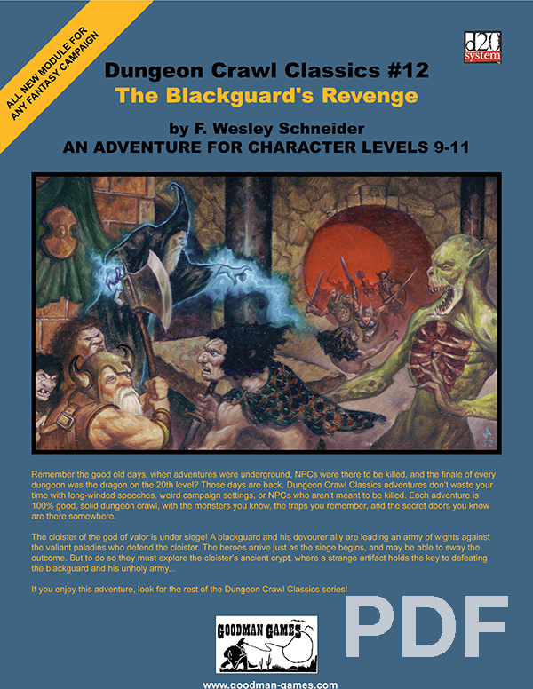 Cover of Dungeon Crawl Classics #12: The Blackguard’s Revenge