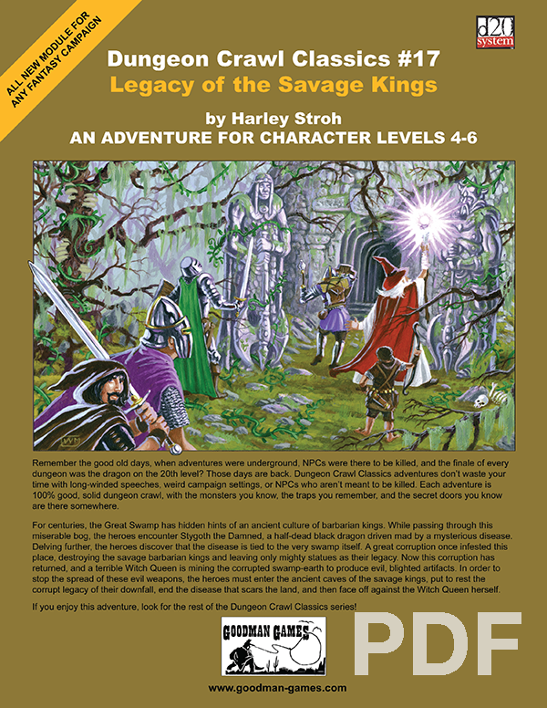 Cover of Dungeon Crawl Classics #17: Legacy of the Savage Kings