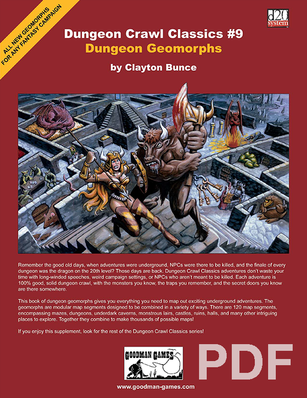 Cover of Dungeon Crawl Classics #9: Dungeon Geomorphs