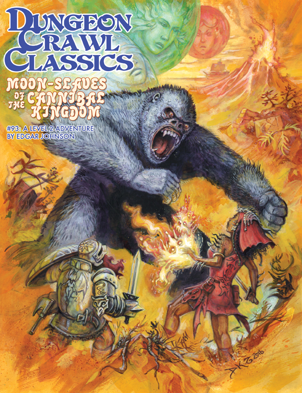 Cover of Dungeon Crawl Classics #93: Moon-Slaves of the Cannibal Kingdom