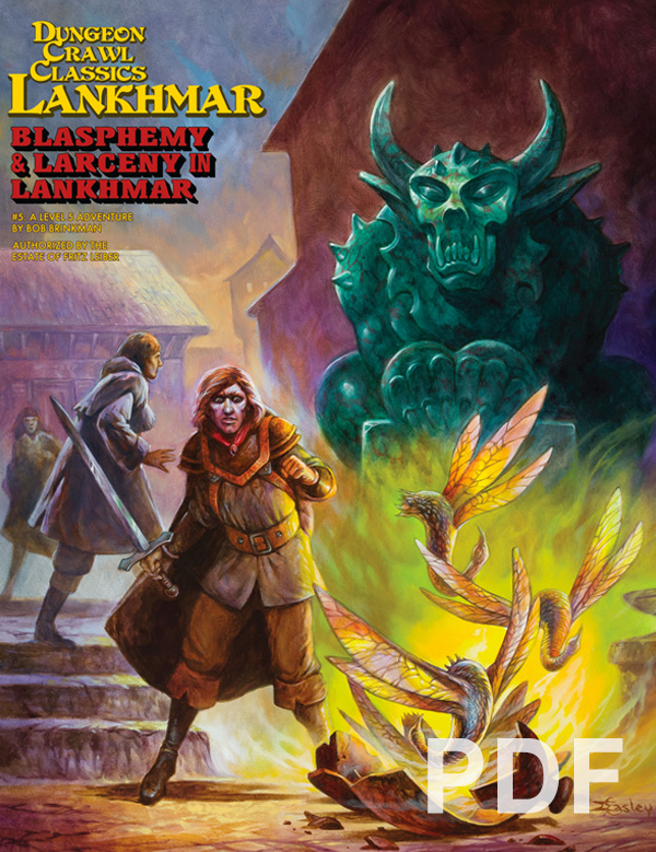 Cover of Dungeon Crawl Classics Lankhmar #5: Blasphemy & Larceny in Lankhmar