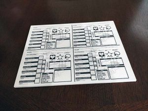Weird Frontiers Character Sheet Pad (Funnel Style)