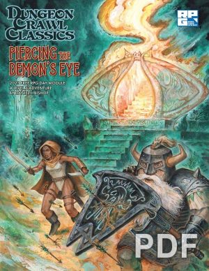 DCC RPG: Piercing the Demon's Eye - Free RPG Day 2023 - PDF