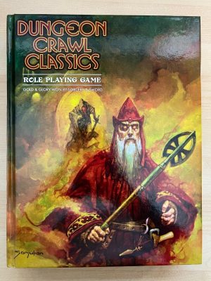 WAREHOUSE FIND – Dungeon Crawl Classics Role Playing Game – ‘Vance Magician Cover’ Kickstarter Edition – Print + PDF