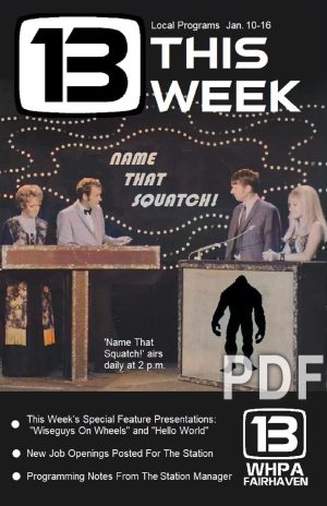 13 This Week (Weird Heroes of Public Access) -- PDF