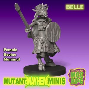 Mutant Mayhem Minis: Belle 3D-Printable Miniature