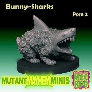 Mutant Mayhem Minis: Bunny-Shark (pose 2) 3D-Printable Miniature