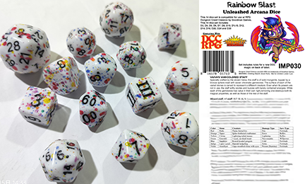 DCC Special 7 Dice Set - Rainbow - Goodman Games Store