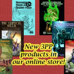New DCC RPG arrivals from DCC Third Party Publishers