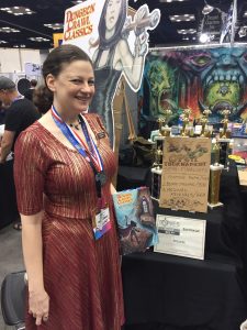 1-Jen Brinkman and her 1st printing of DCC RPG at Gen Con 2017