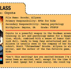 G.G. Joe File Card: Coyote