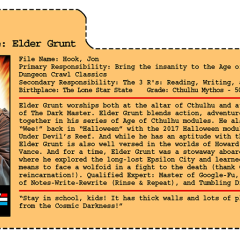G.G. Joe File Card: Elder Grunt