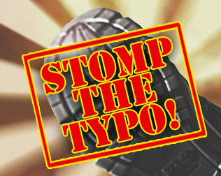 Stomp the Typo!