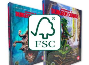 Sustainability Update: DCC #104 and Compendium of Dungeon Crawls Printed on FSC Paper Stock