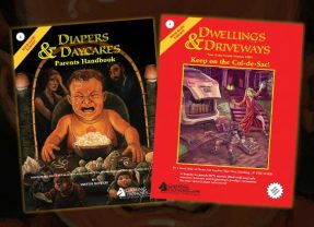 Gaming Honors’ Diapers & Daycares, Dwellings & Driveways, 5E Adventures, and More in the Online Store!